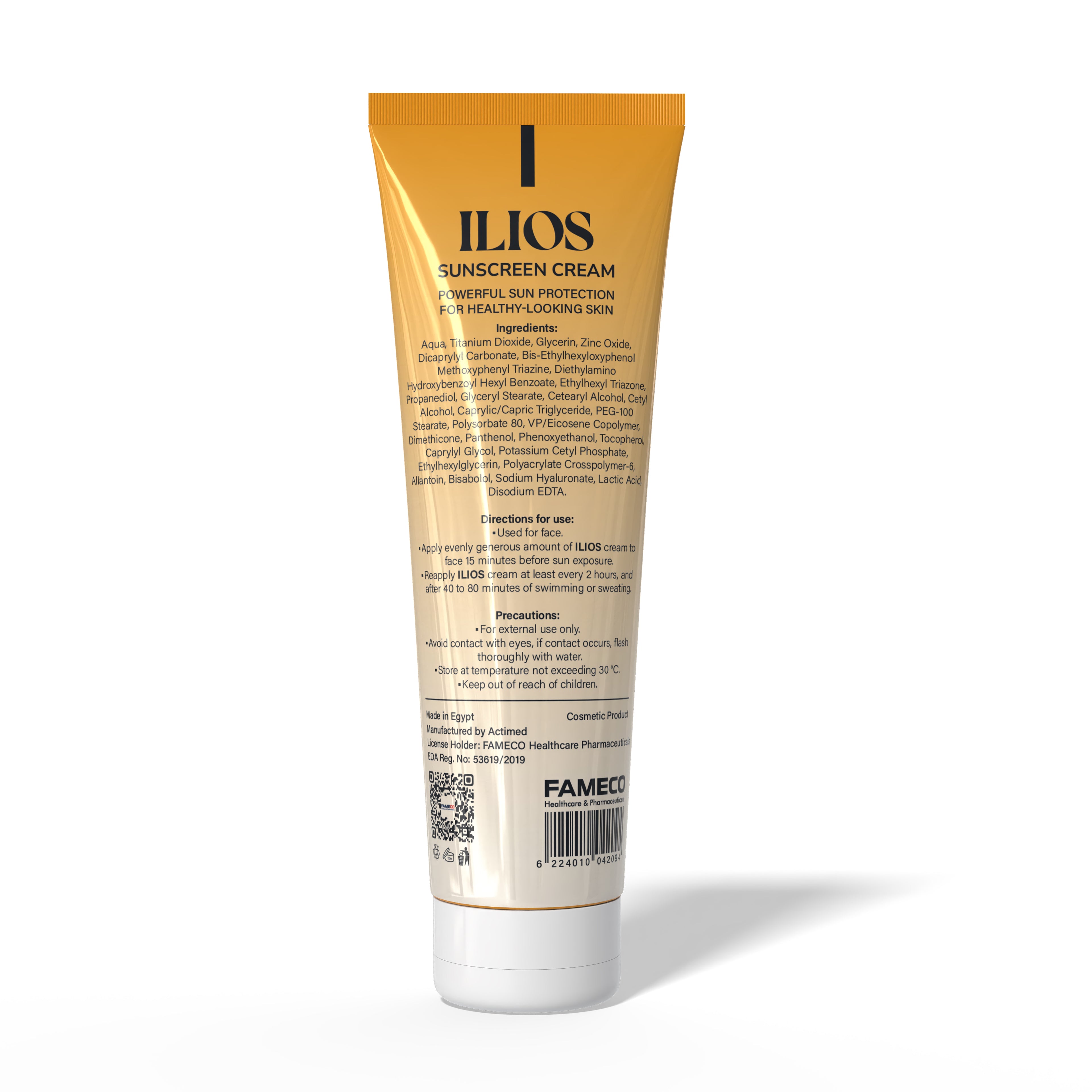 ILIOS Sunscreen Cream 50 ml